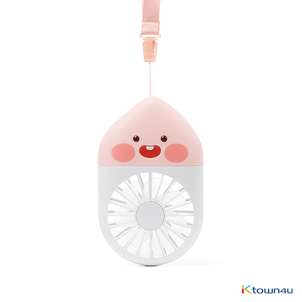 [KAKAO FRIENDS] Hands Free Fan (Apeach) (EMS is unavailable due to the lithium battery)