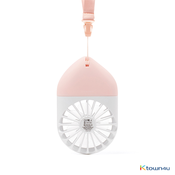 [KAKAO FRIENDS] Hands Free Fan (Apeach) (EMS is unavailable due to the lithium battery)