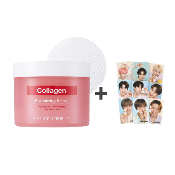 [NATURE REPUBLIC] Good Skin Collagen Ampoule Toner Pad