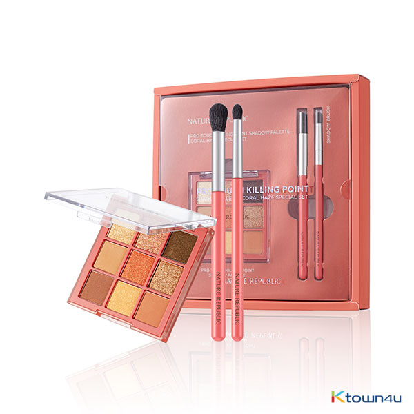 [NATURE REPUBLIC] Pro Touch Killing Point Shadow Palette Coral Haze Special Set