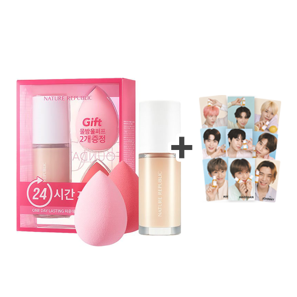 [NATURE REPUBLIC] [SPECIAL SET] Provence Air Skin Fit One Day Lasting Foundation P21 Rosy Vanilla