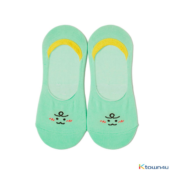 [KAKAO FRIENDS] Green No-Show Socks Non Slip (Jordy)