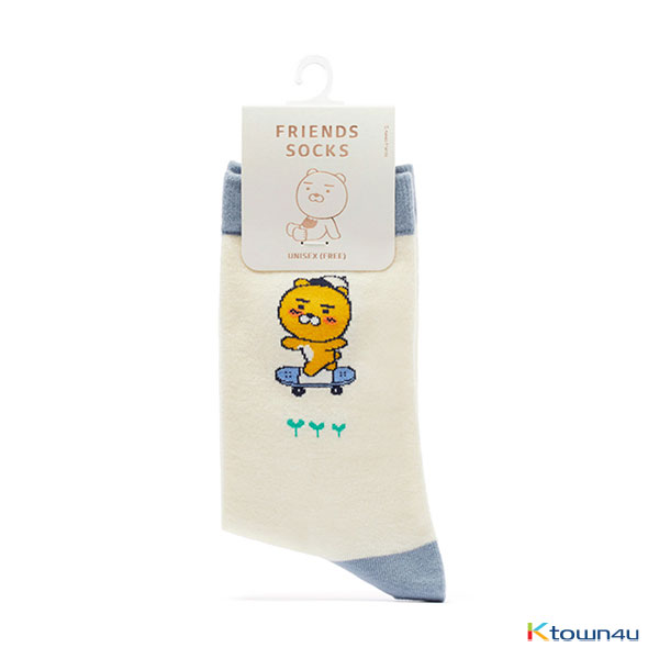 [KAKAO FRIENDS] Medium Socks (unisex) (Board Ryan)