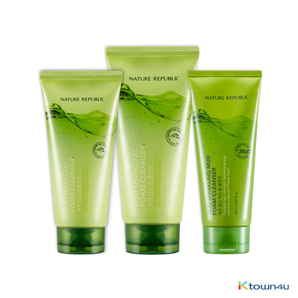 [NATURE REPUBLIC] JEJU SPARKLING FOAM CLEANSER 3type