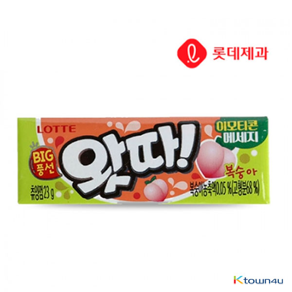 [LOTTE] Watta gum Peach 23g*1EA