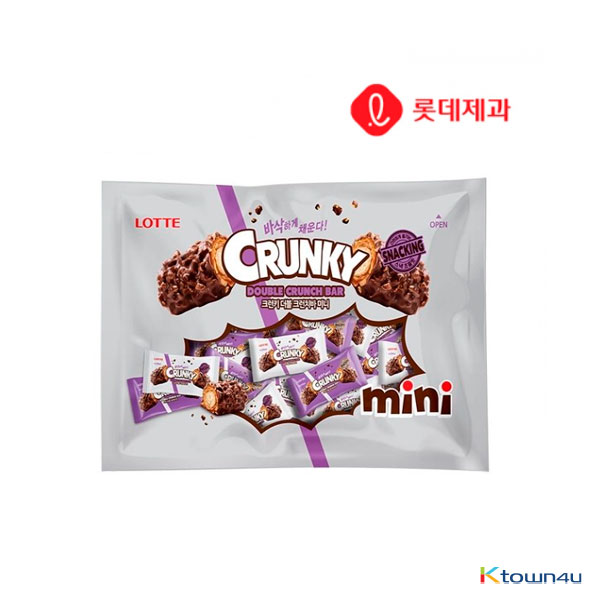[LOTTE] Crunky Double crunch bar mini 418g*1PACK