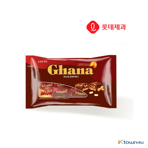 [LOTTE] Ghana Chocolate bar mini 500g*1PACK