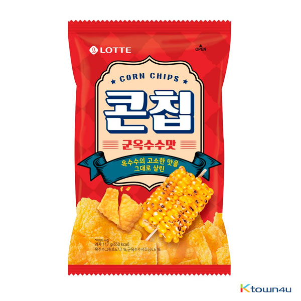 [LOTTE] Corn Chip  - Grilled Corn Flavour  Big Size*1EA