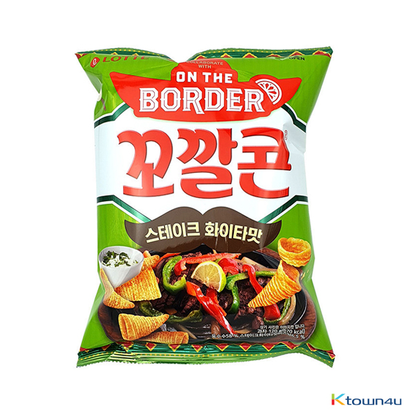 [LOTTE] Popping Corn Chips Steak Fajitas Flavour Big Size 120g*1EA