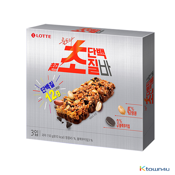 [LOTTE] Ultra Super Protein Energy Bar Small Size 150g*1BOX(1BOX=3EA)