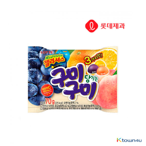 [LOTTE] Gumi Gumi Jelly Mix Flavour 70g*1EA