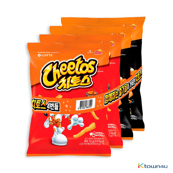 [LOTTE] CHEETOS 4 Bundle 216g*1SET(1SET=4EA)