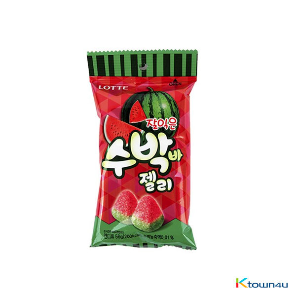 [LOTTE] Watermelon bar jelly 56g*1EA