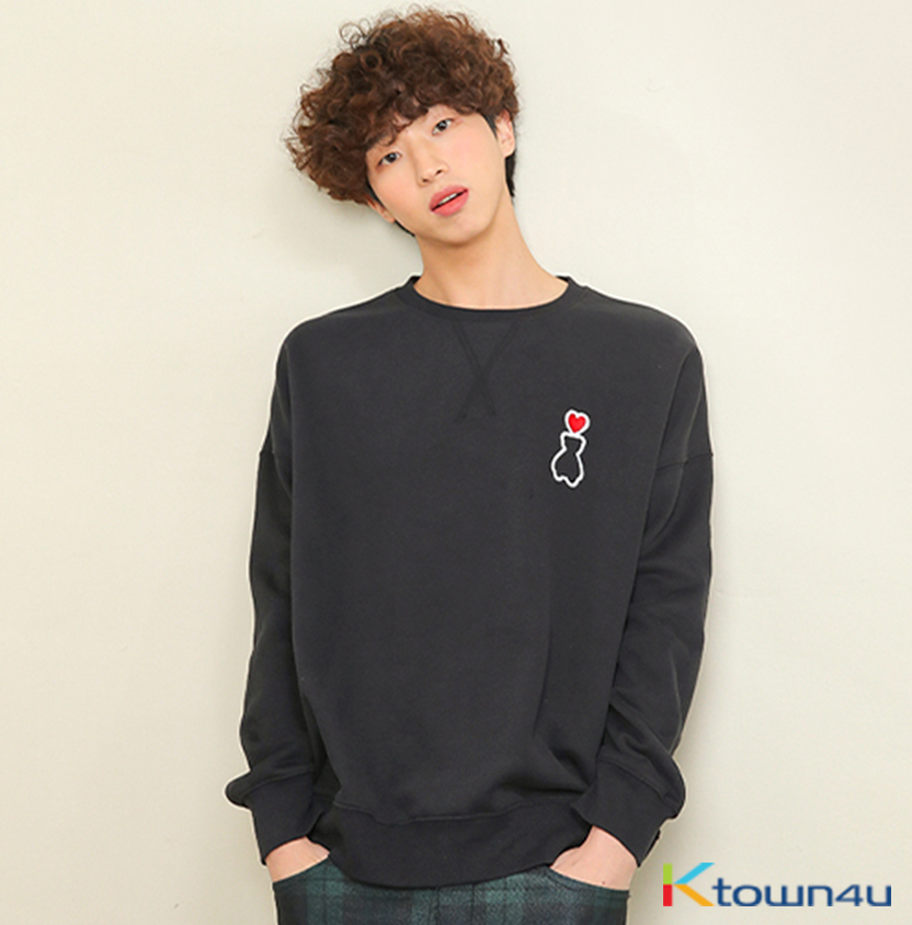 [AQO STUDIOSPACE] AQO HEART EDITION SWEATSHIRTS_BLACK