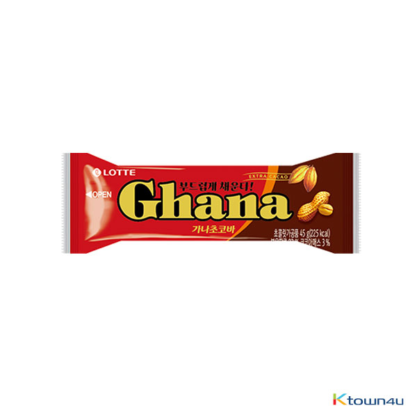 [LOTTE] Ghana 巧克力花生能量棒  45g*1EA