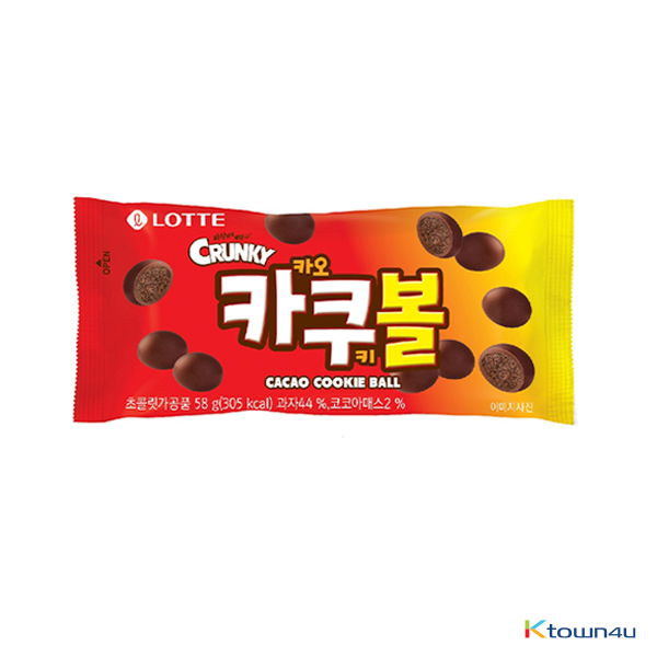[LOTTE] Crunky Cacao Cookies Ball 58g*1EA