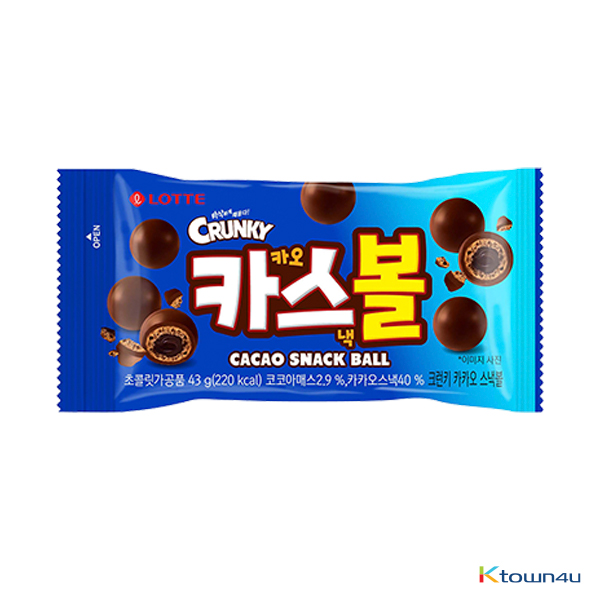 [LOTTE] Crunky Cacao Snack Ball 43g*1EA