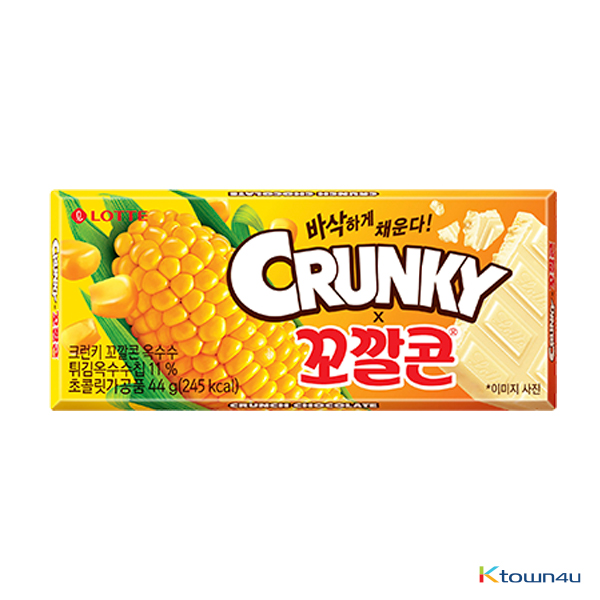 [LOTTE] Crunky Chocolate x Popping Corn Chips Flavour 44g*1EA