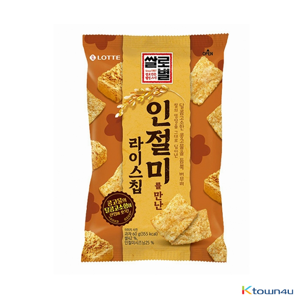 [LOTTE] Rice Star Rice Chip which met Injeolmi Small Size*1EA