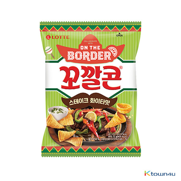 [LOTTE] Kkokkal corn Steak Fajitas flavor 72g*1EA