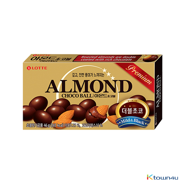 [LOTTE] Almonds Chocolate Balls 2layer 46g*1EA