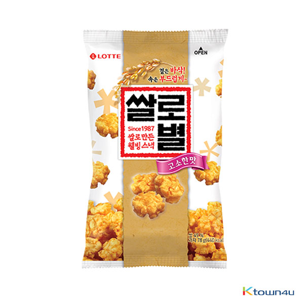 [LOTTE] Korean Rice Snack Original flavor 78g*1EA