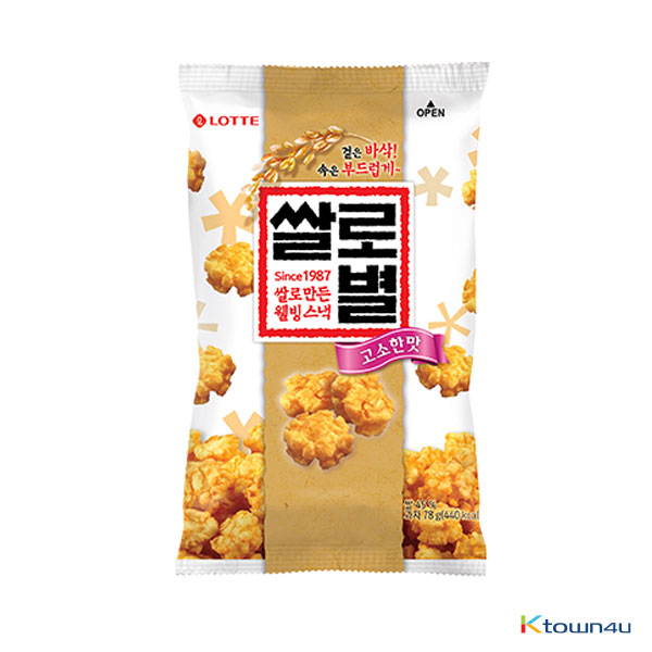 [LOTTE] Korean Rice Snack Original flavor 78g*1EA