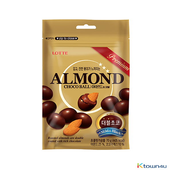 [LOTTE] Almonds Chocolate Balls 2layer 70g*1EA