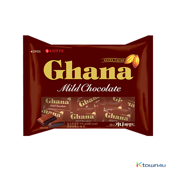 [LOTTE] Mini Ghana Mild Chocolate 175g*1PACK