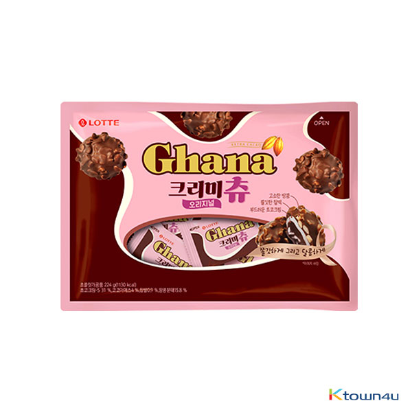 [LOTTE] Ghana Creamy Chew Original 224g*1PACK