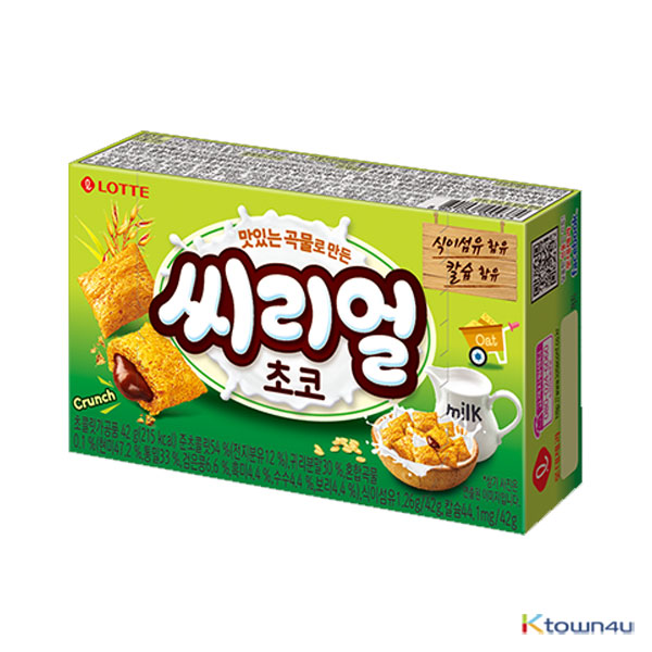 [LOTTE] Cereal Oat Chocolate Cup  42g*1EA