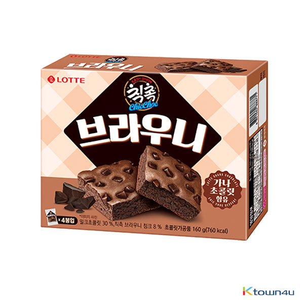 [LOTTE] Chic Choc Brownie Bulk 160g*1SET(1SET=4EA)