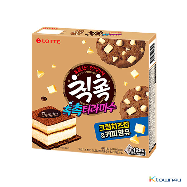 [LOTTE] Chic Choc Tiramisu Bulk 180g*1BOX(1BOX=12EA)