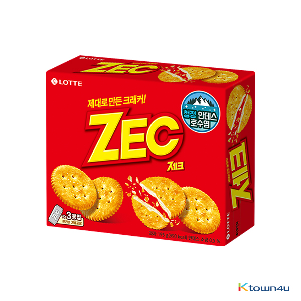 [LOTTE] ZEC Cracker Original Bulk 195g*1BOX(3EA)