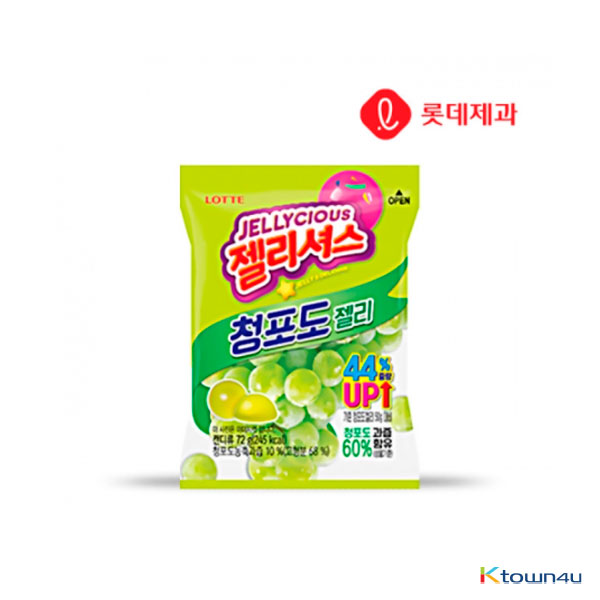 [LOTTE] JELLYCIOUS Green Grape Jelly 72g*1EA