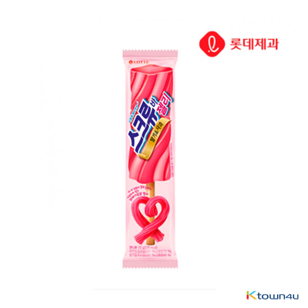 [LOTTE] Screwbar jelly Strawberry&apple 72g*1EA