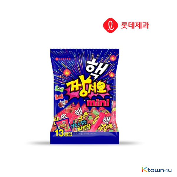 [LOTTE] Super Sour Chewing Candy Jelly  Mini Bulk 195g*1PACK