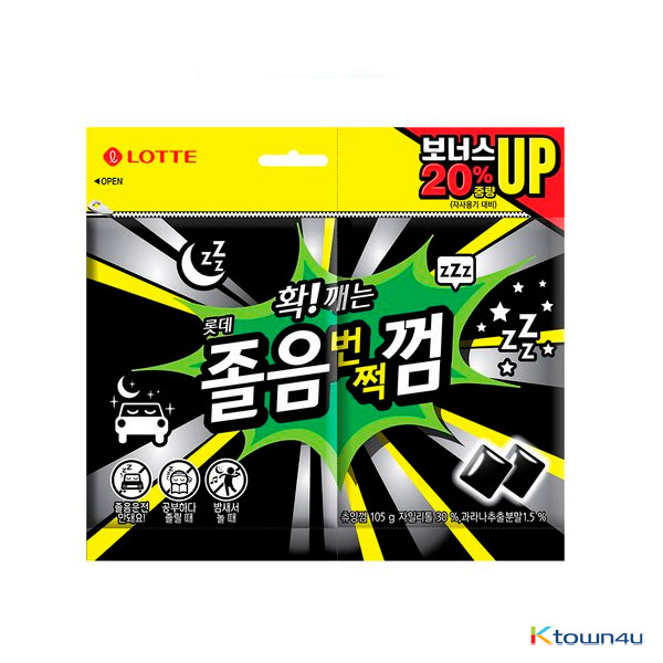 [LOTTE] No Sleep Gum Twin Pack 105g*1EA