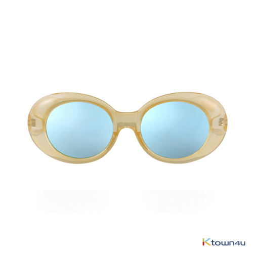 [[hybition] Roswell Origin sunglassal_Glossy Yellow/Blue Mirror Lens