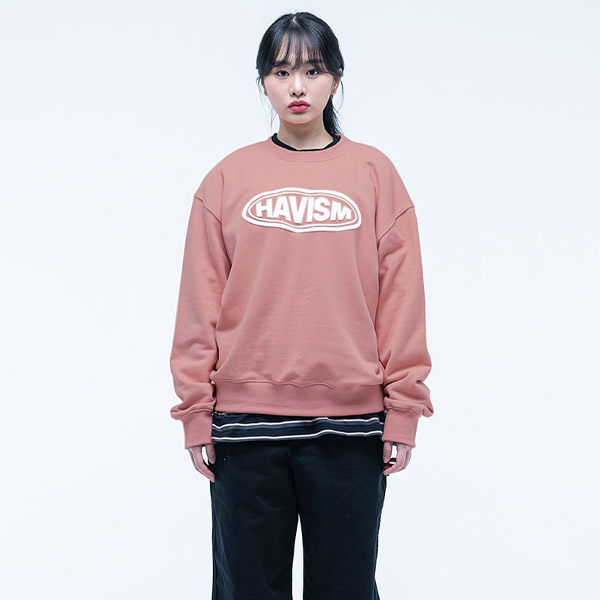 Embo Logo Sweatshirts [Pink]