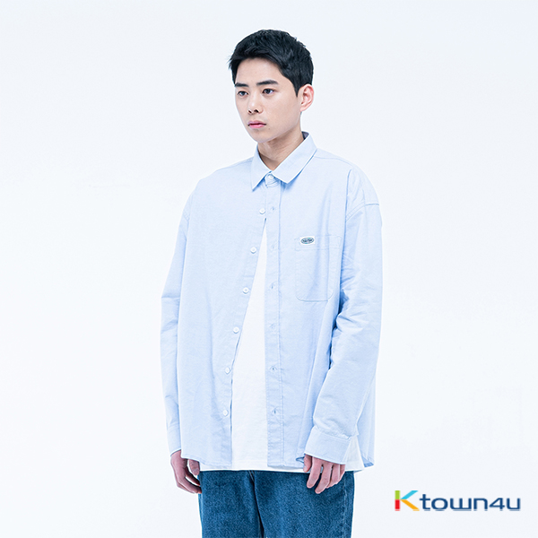 Label Oxford Shirt [Sky Blue]