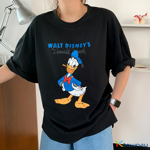 1) Donald T-shirt [Black]