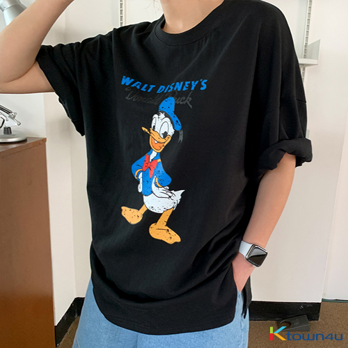 1) Donald T-shirt [Black]