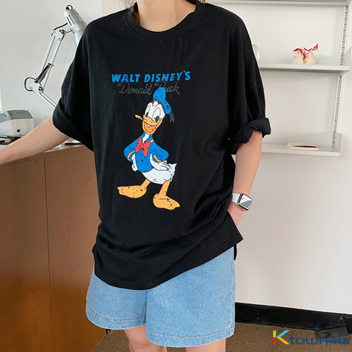 1) Donald T-shirt [Black]