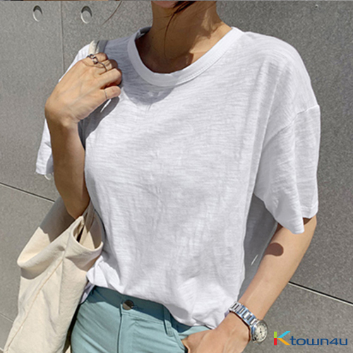 [naning9] Biliven t-shirt_White