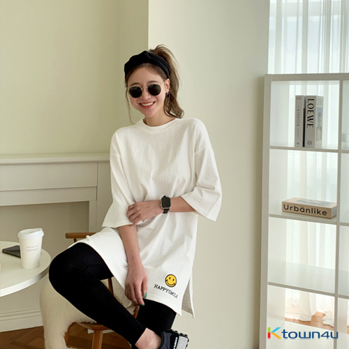 [naning9] Two Wells Box Long T-shirt_Ivory