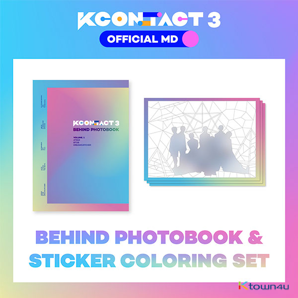 A.C.E & THE BOYZ & LOONA - BEHIND PHOTOBOOK + STICKER COLORING SET [KCON:TACT3 OFFICIAL MD]