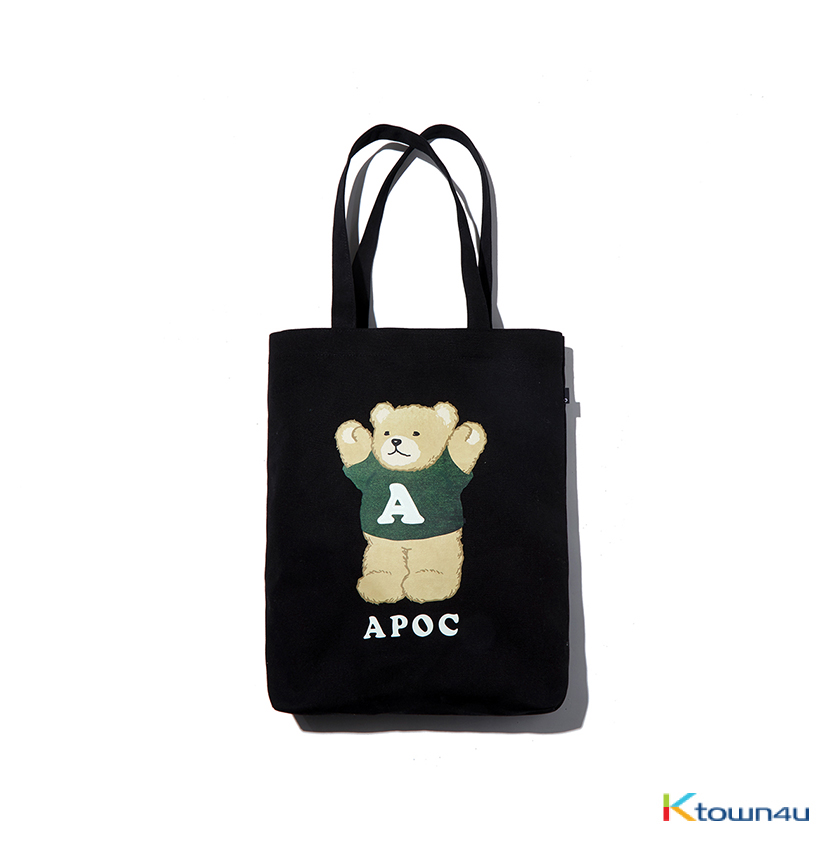 [APOC] Signature Bear Canvas-Bag_BLACK
