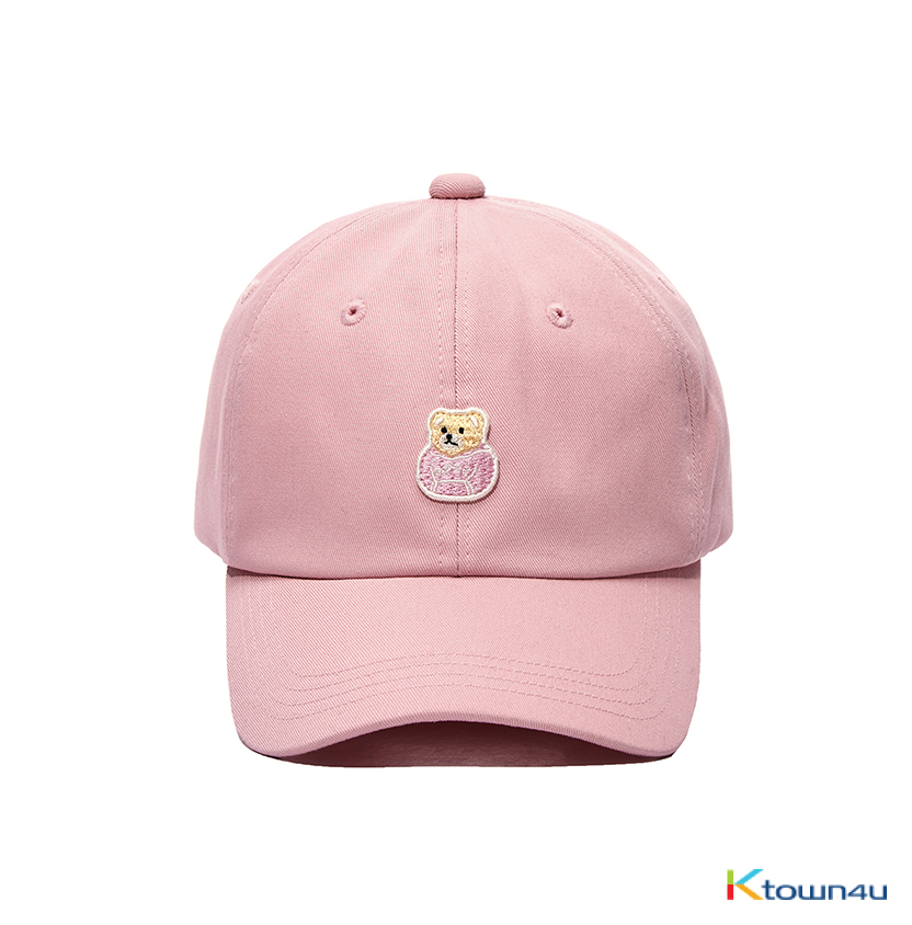 Bear Patch Ball-Cap [Pink]