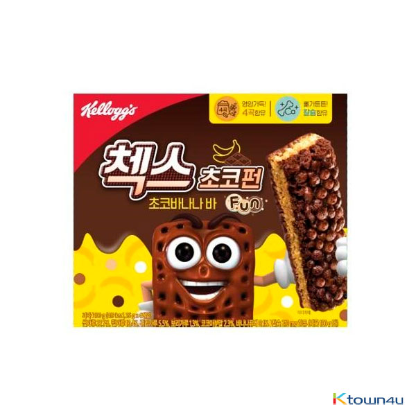 [NONGSHIM] KELLOGG'S Checks Chocofun Chocobanana bar 100g*1EA